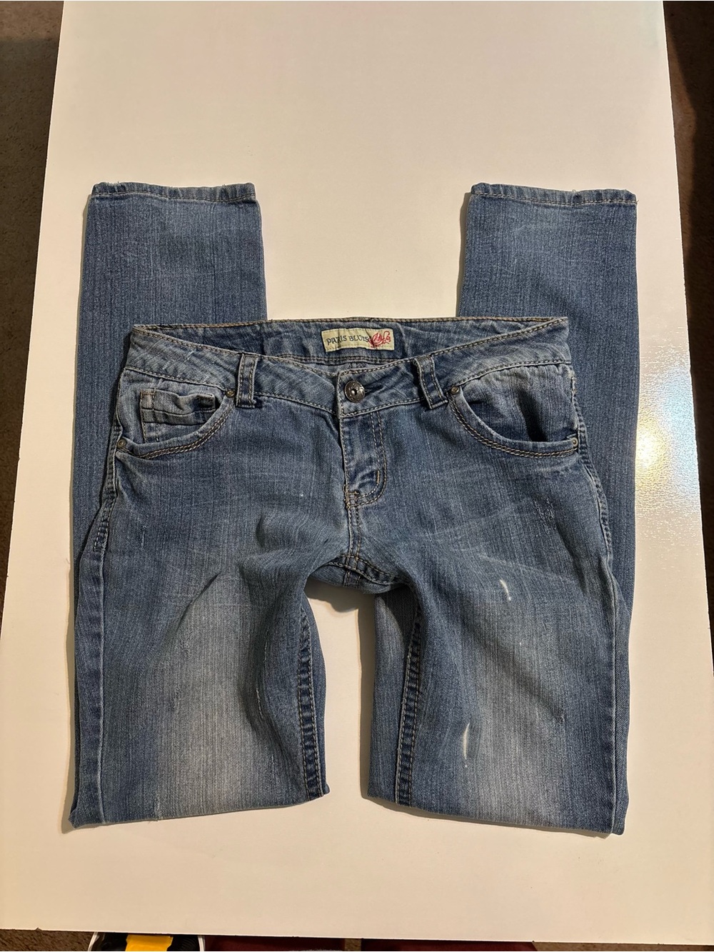 2000s y2k Paris Blues Lowrise straight jeans 
Tagged size 9